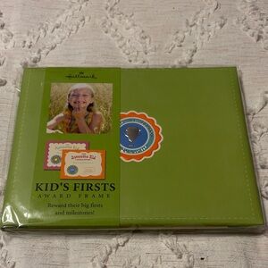 Hallmark Green Kid's Firsts Award Frame brand new in original packaging
